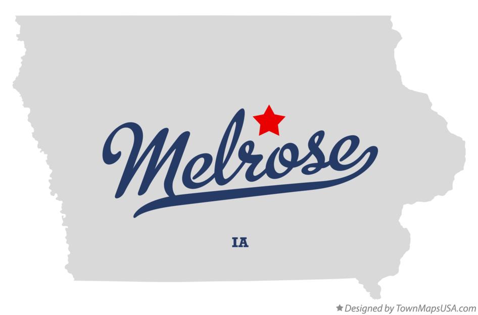 Map of Melrose Iowa IA