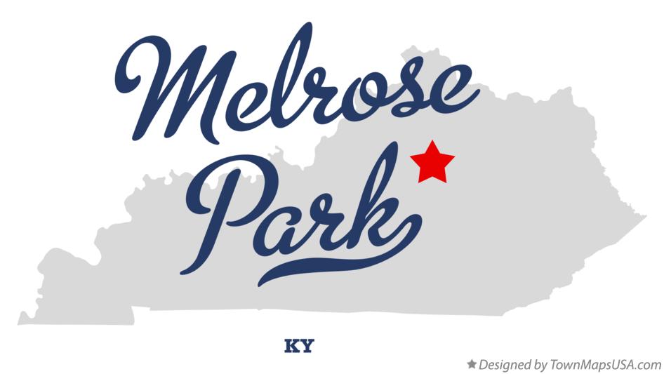 Map of Melrose Park Kentucky KY