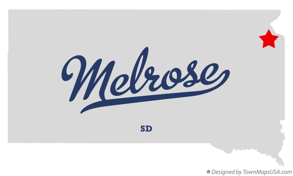 Map of Melrose South Dakota SD