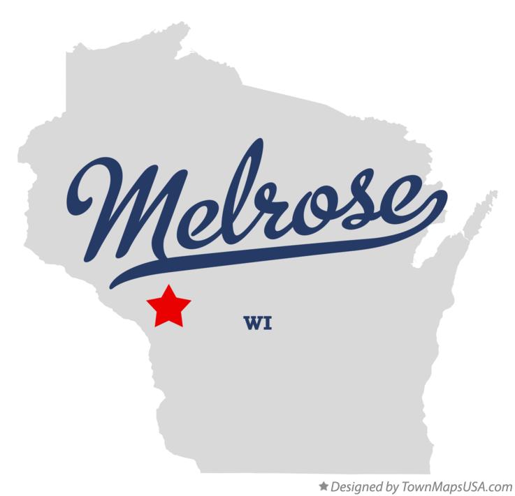 Map of Melrose Wisconsin WI