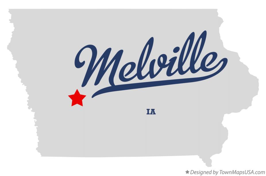 Map of Melville Iowa IA