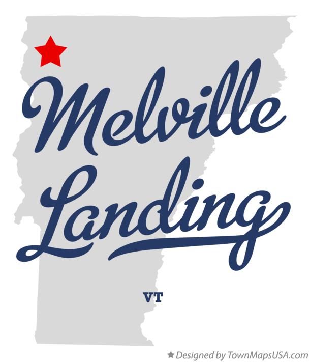 Map of Melville Landing Vermont VT