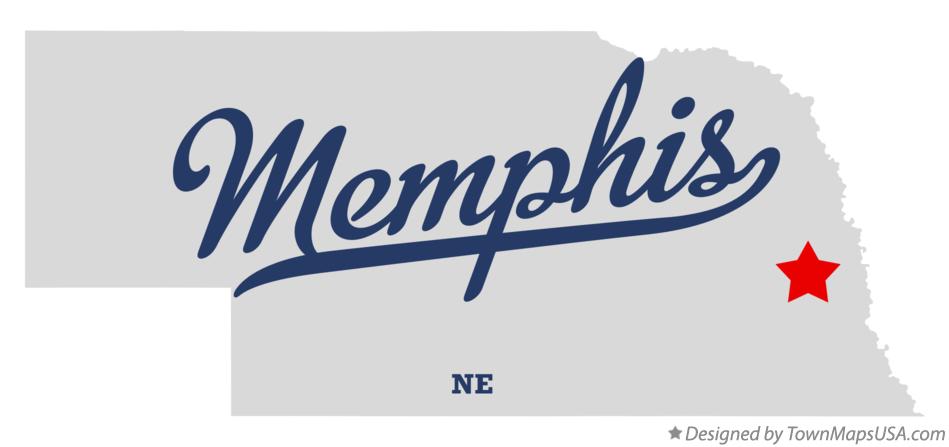 Map of Memphis Nebraska NE