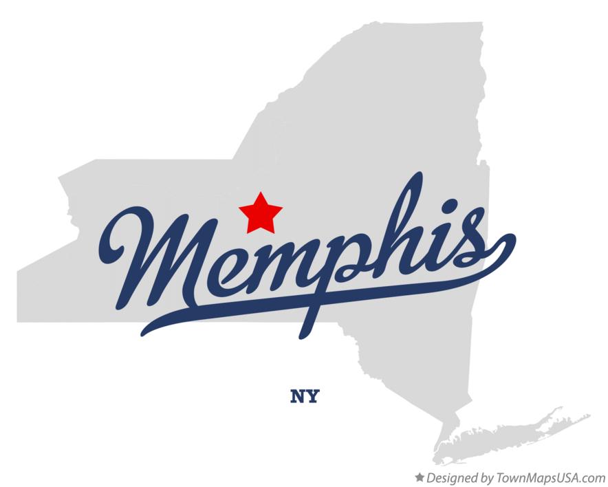 Map of Memphis, NY, New York
