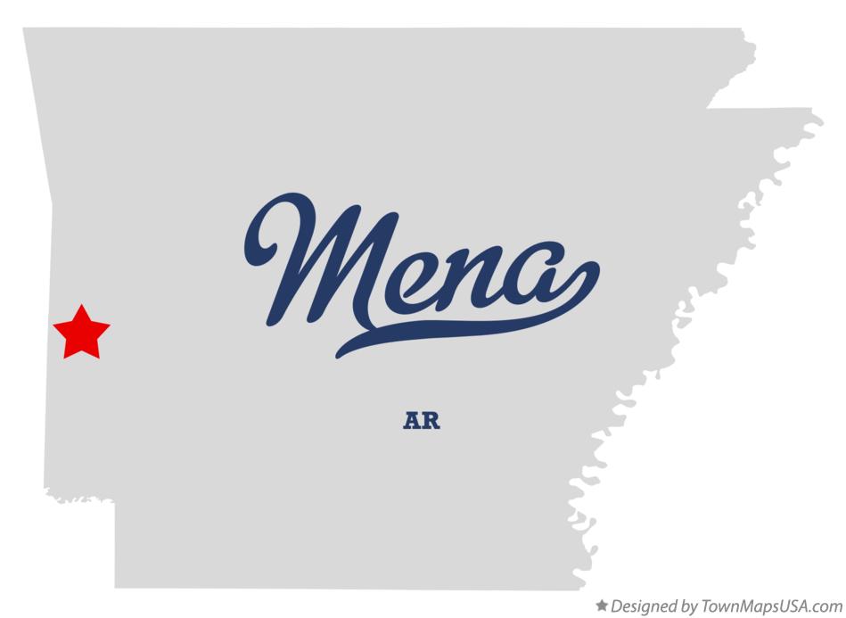 Map of Mena Arkansas AR
