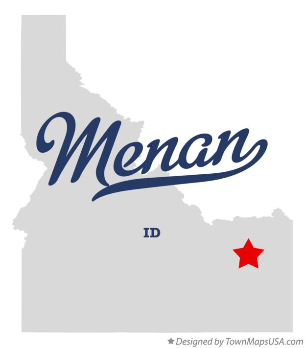 Map of Menan Idaho ID