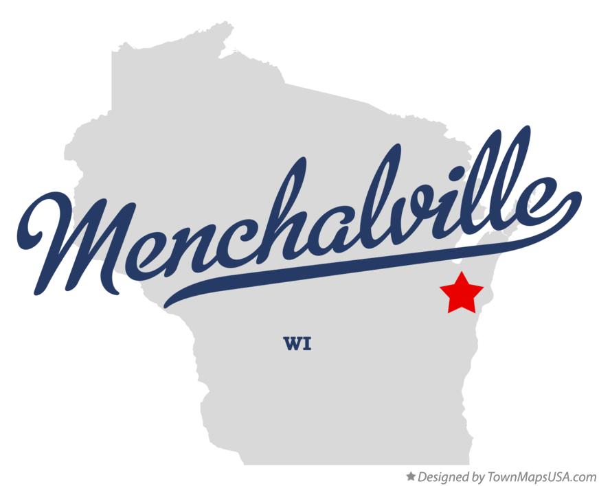 Map of Menchalville Wisconsin WI