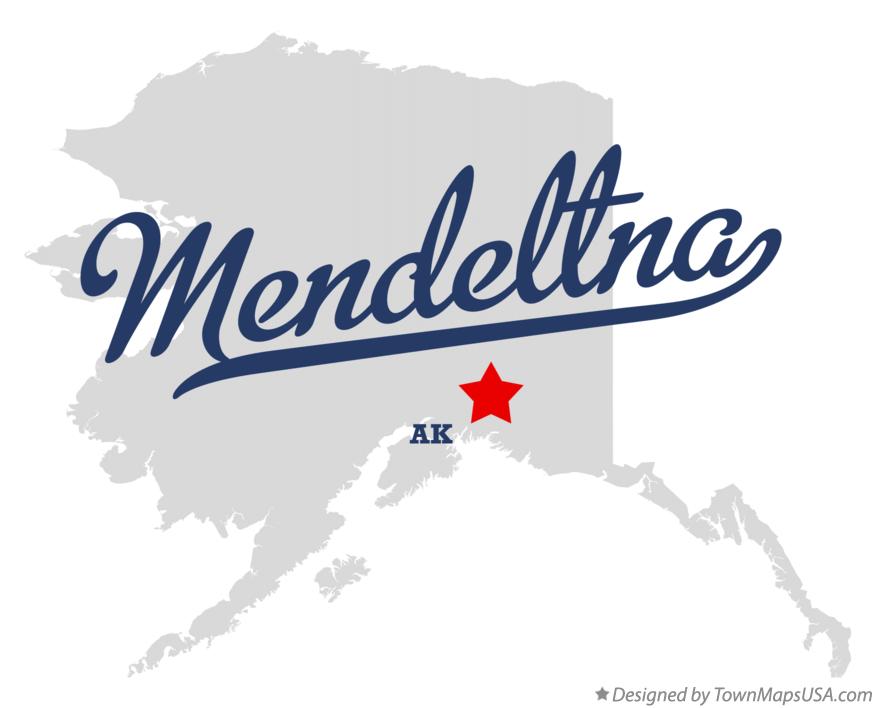 Map of Mendeltna Alaska AK