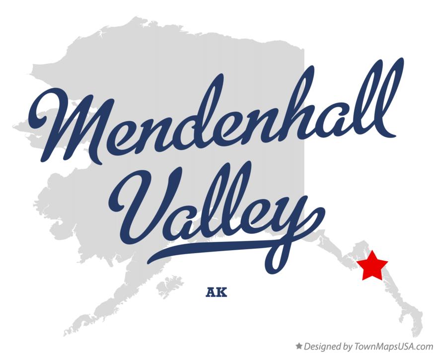 Map of Mendenhall Valley Alaska AK