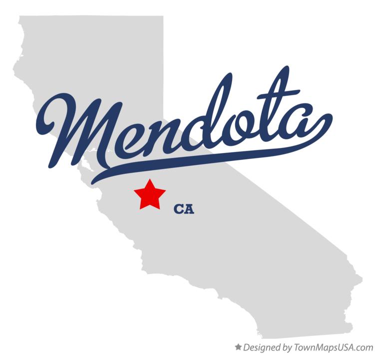 Map of Mendota California CA