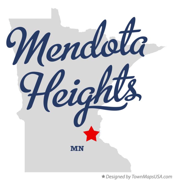 Map of Mendota Heights Minnesota MN