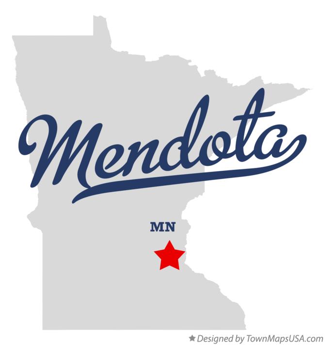 Map of Mendota Minnesota MN
