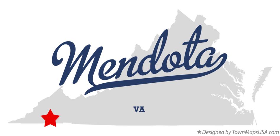 Map of Mendota Virginia VA