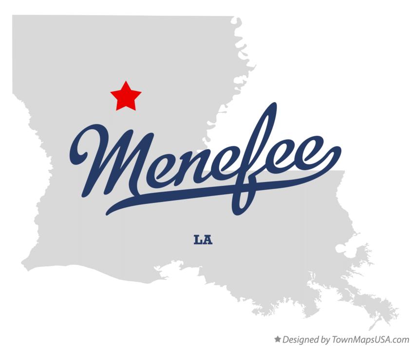 Map of Menefee Louisiana LA
