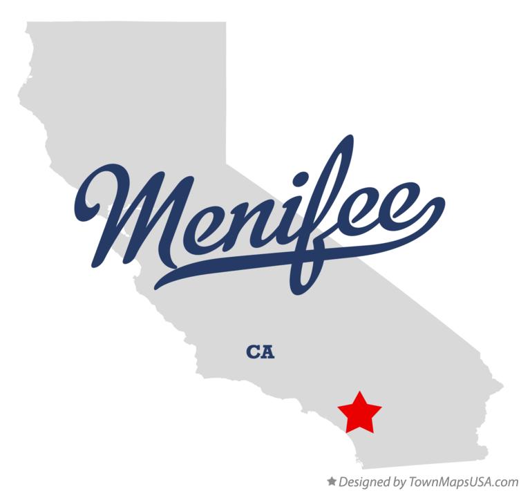 Map of Menifee California CA