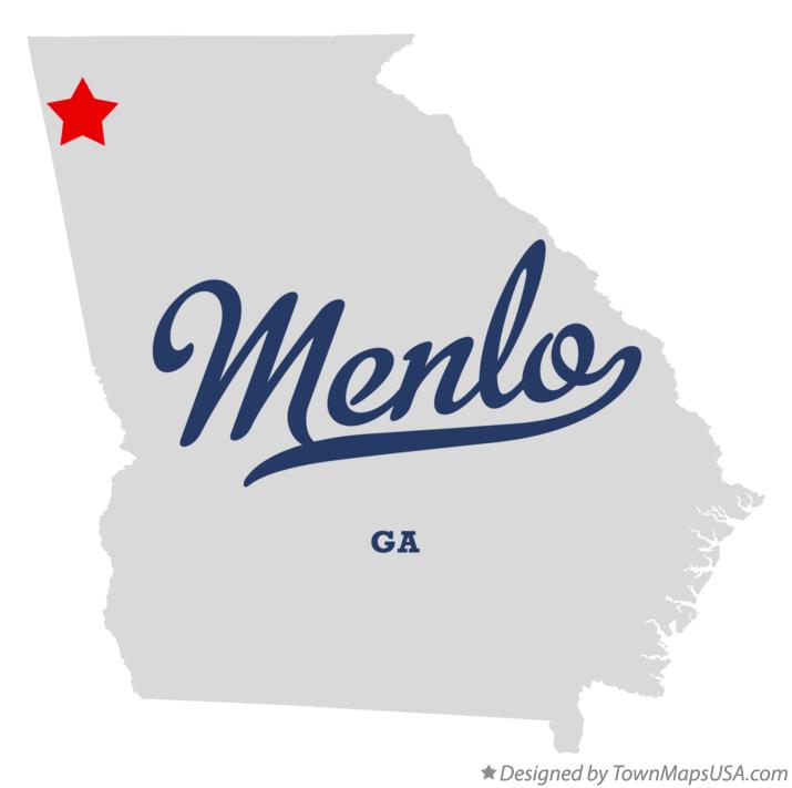 Map of Menlo Georgia GA