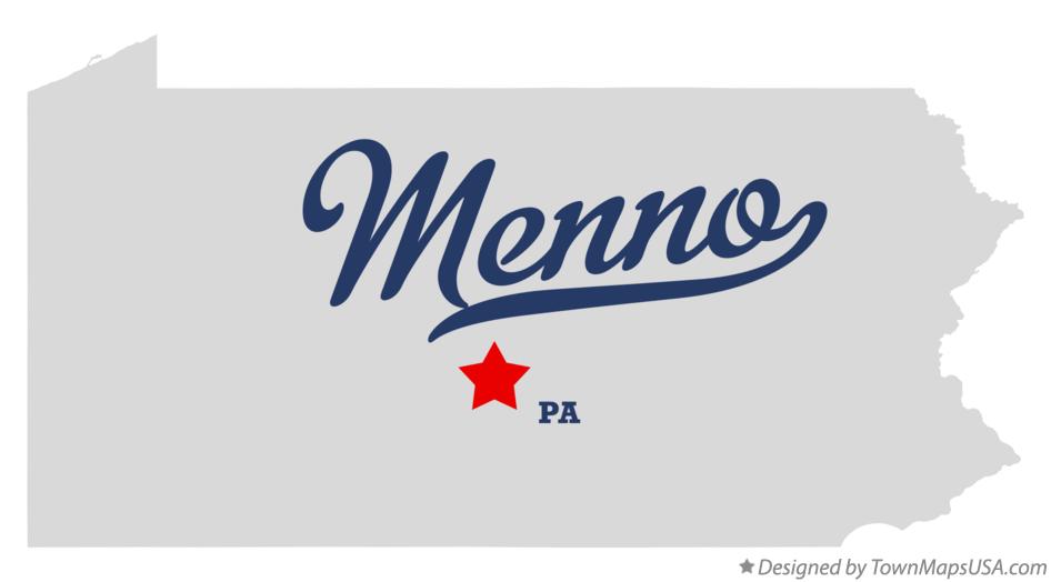 Map of Menno Pennsylvania PA