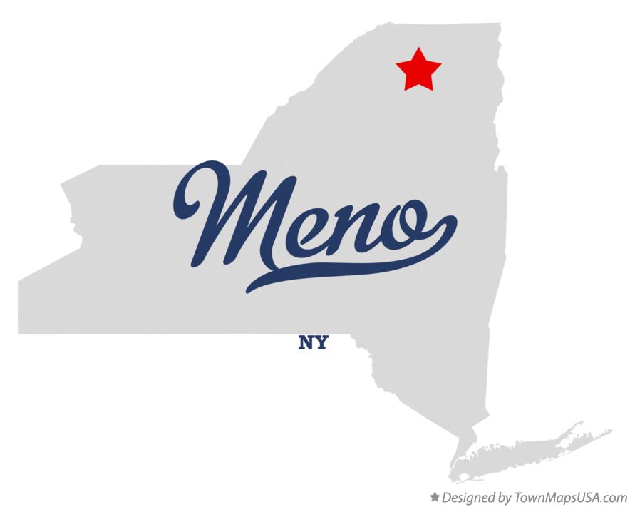 Map of Meno New York NY