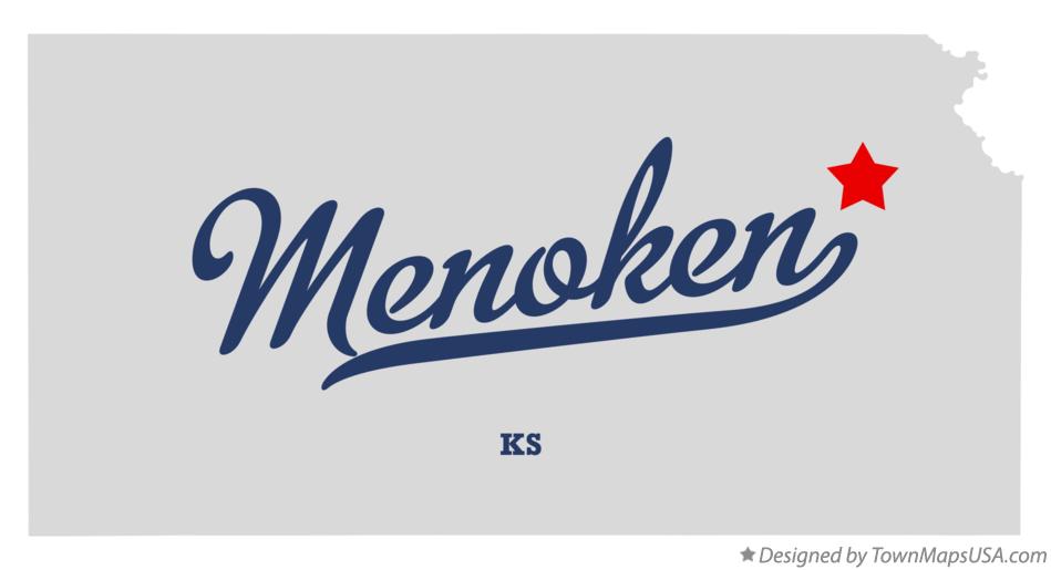 Map of Menoken Kansas KS