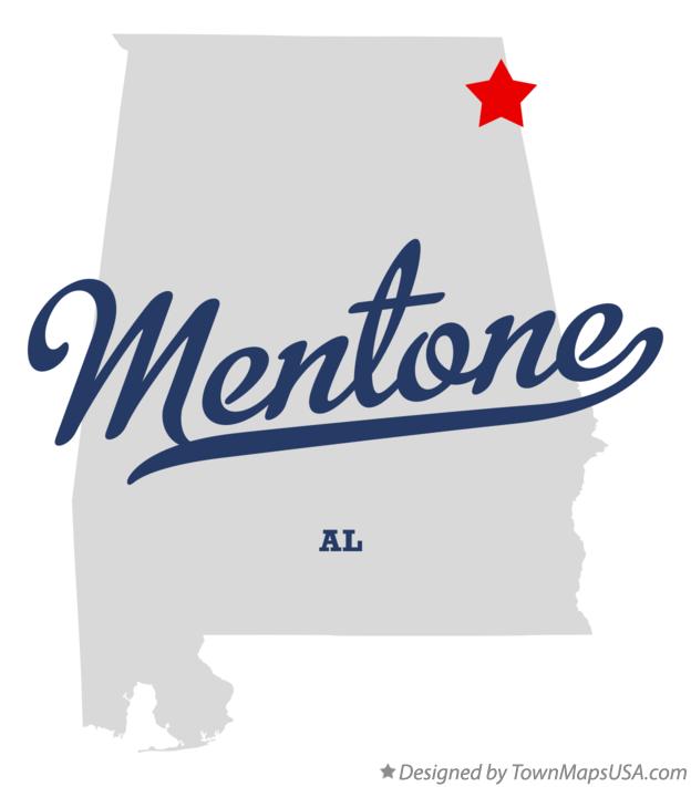 Map of Mentone Alabama AL