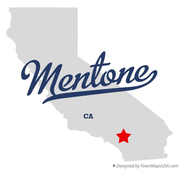 Map of Mentone California CA