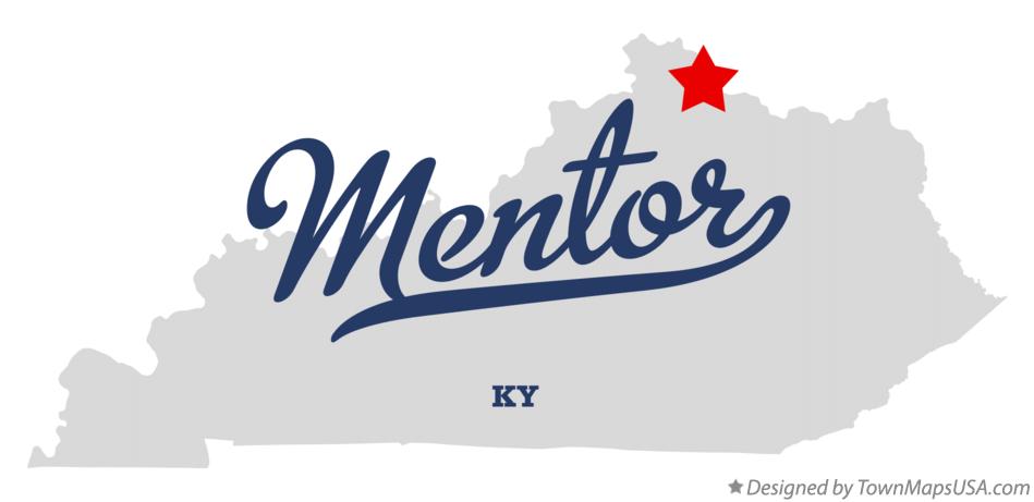 Map of Mentor Kentucky KY