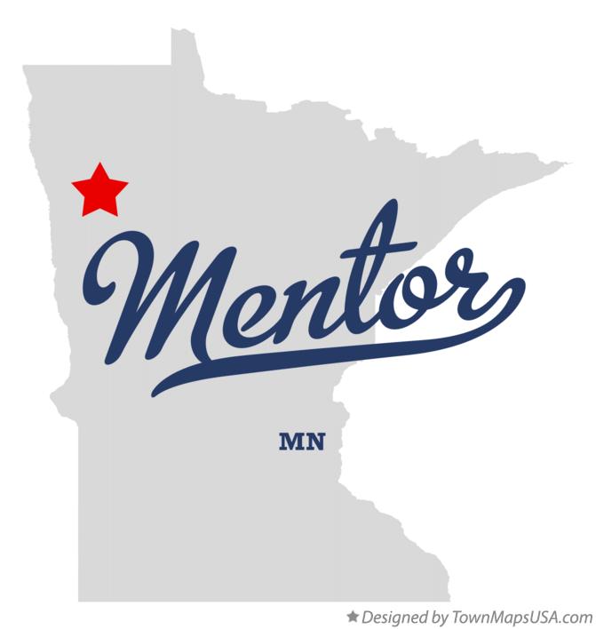 Map of Mentor Minnesota MN