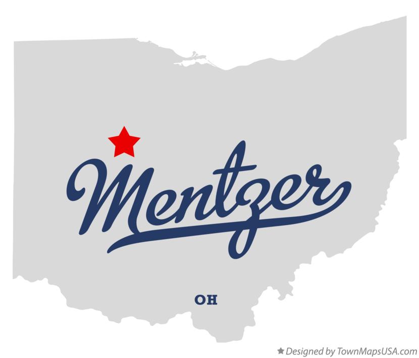 Map of Mentzer Ohio OH
