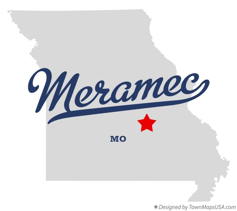 Map of Meramec Missouri MO