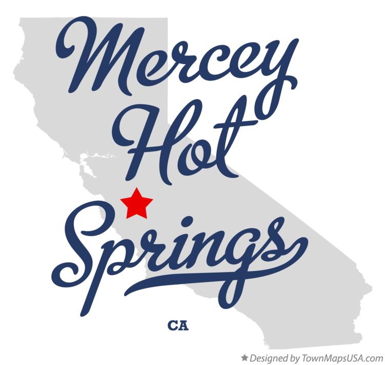 Map of Mercey Hot Springs California CA