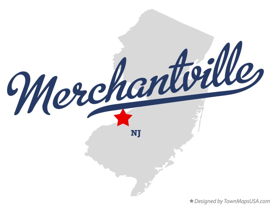 Map of Merchantville New Jersey NJ