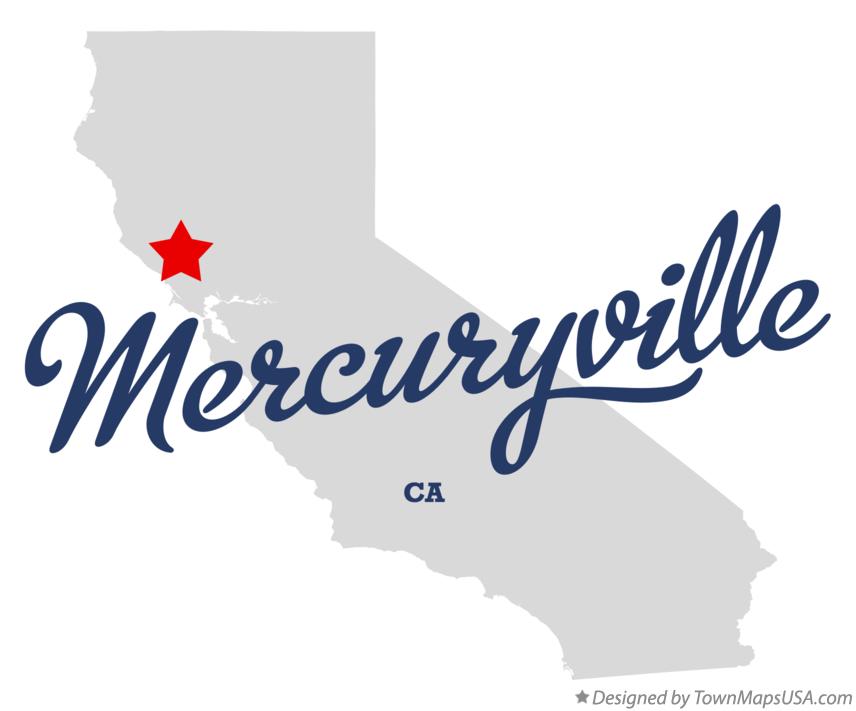Map of Mercuryville California CA