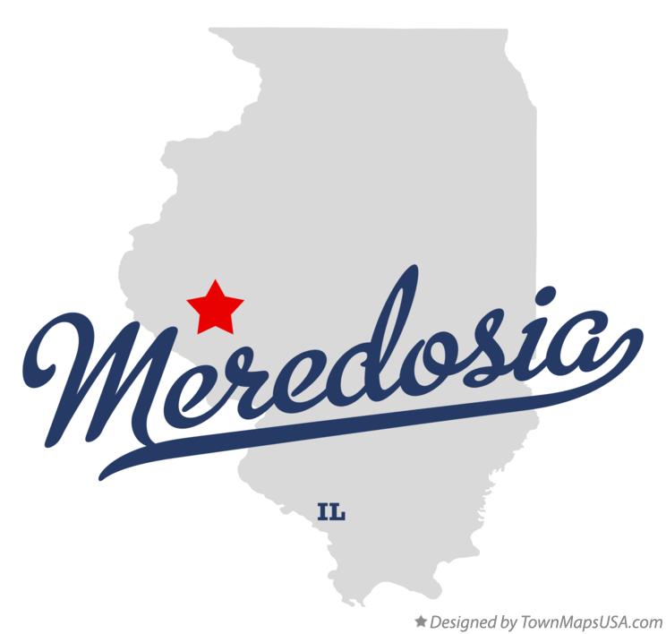 Map of Meredosia Illinois IL