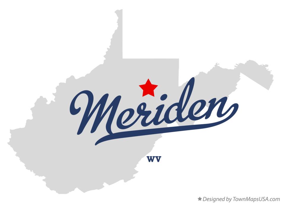 Map of Meriden West Virginia WV
