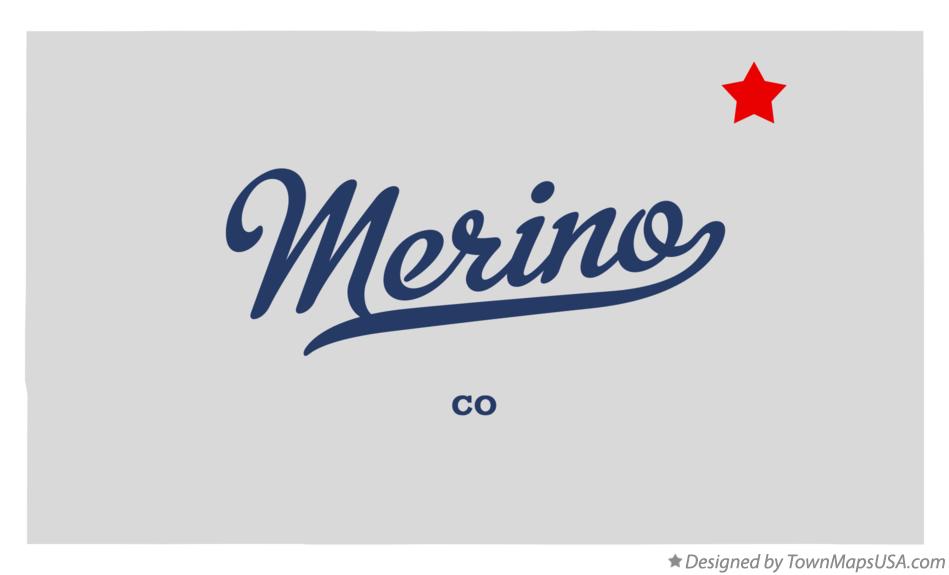 Map of Merino Colorado CO