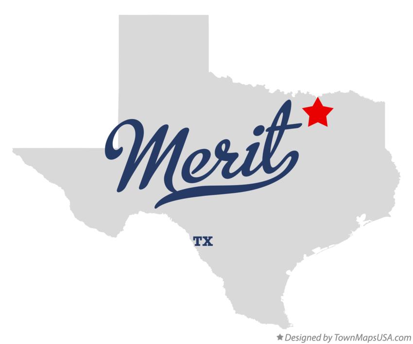 Map of Merit Texas TX