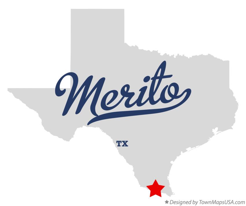 Map of Merito Texas TX