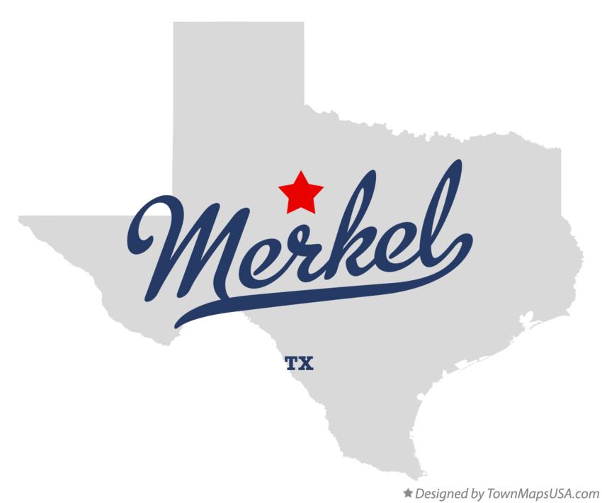 Map of Merkel Texas TX