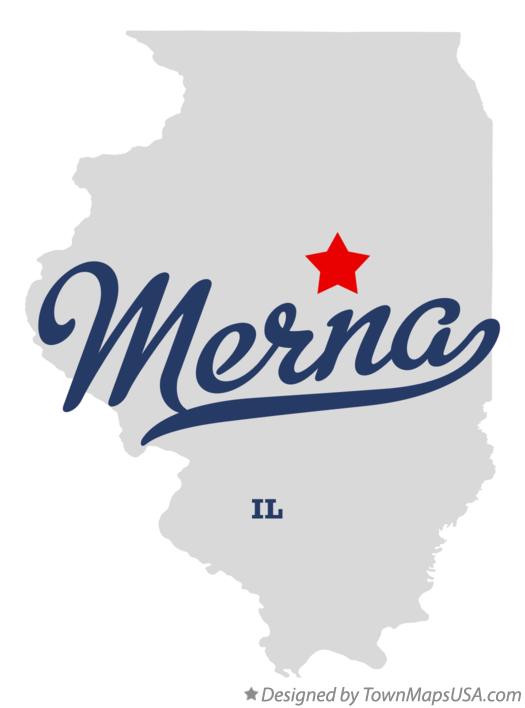 Map of Merna Illinois IL