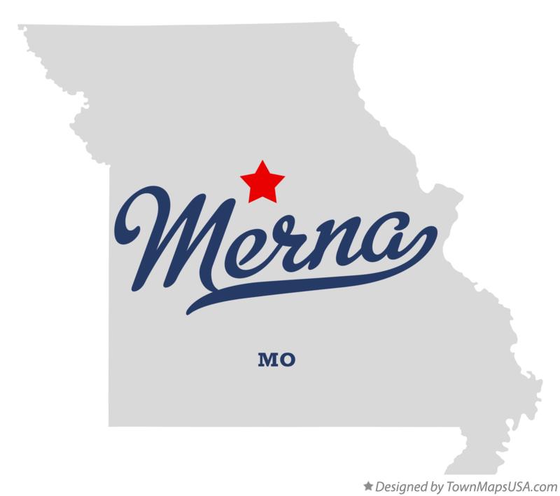 Map of Merna Missouri MO