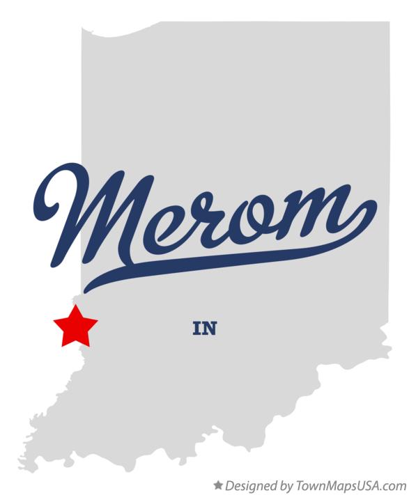 Map of Merom Indiana IN