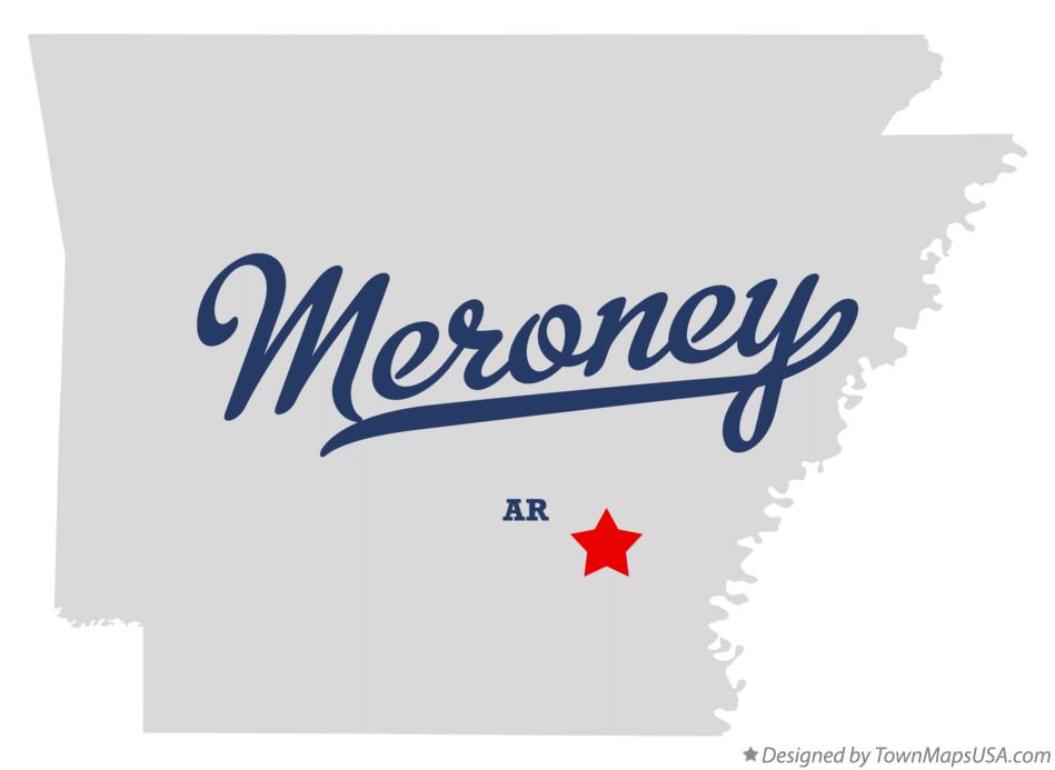 Map of Meroney Arkansas AR