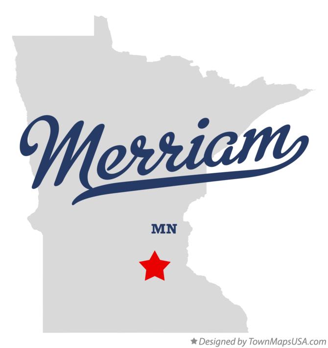 Map of Merriam Minnesota MN