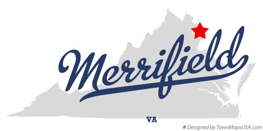 Map of Merrifield Virginia VA