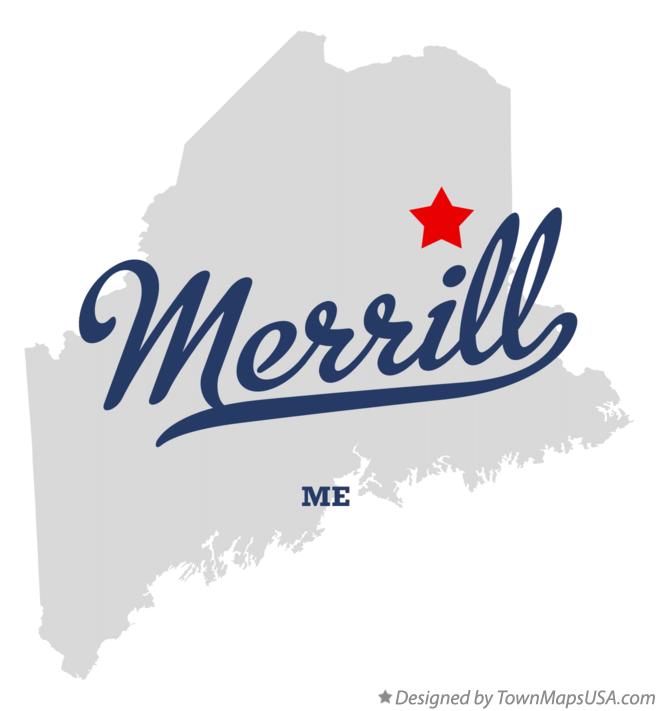 Map of Merrill Maine ME