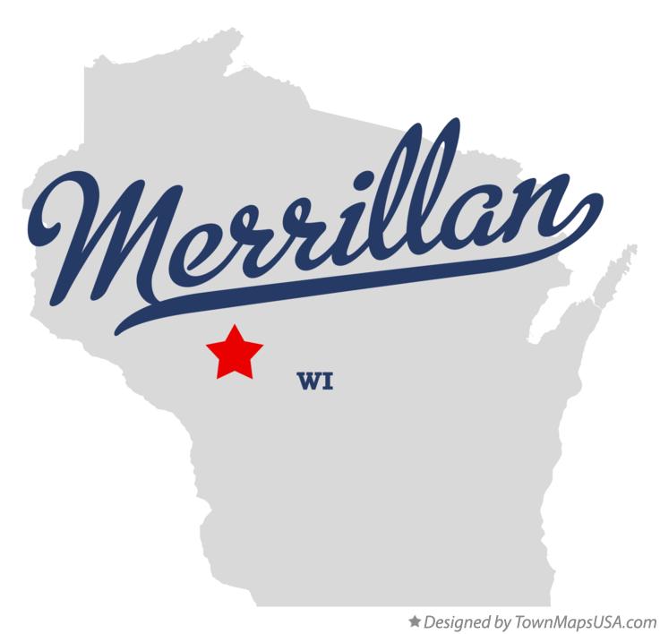 Map of Merrillan Wisconsin WI
