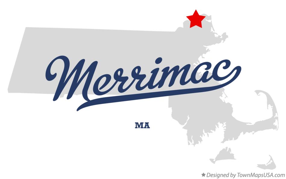 Map of Merrimac Massachusetts MA