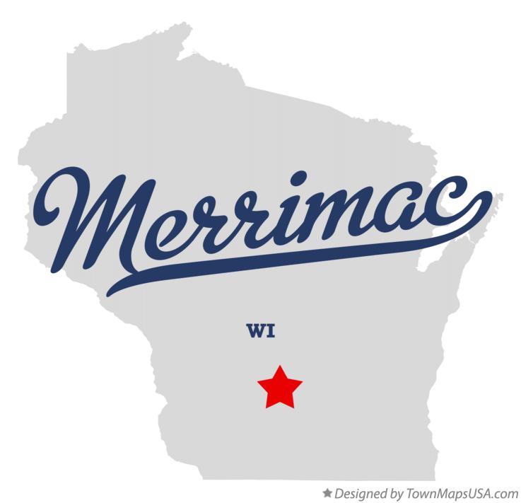 Map of Merrimac Wisconsin WI