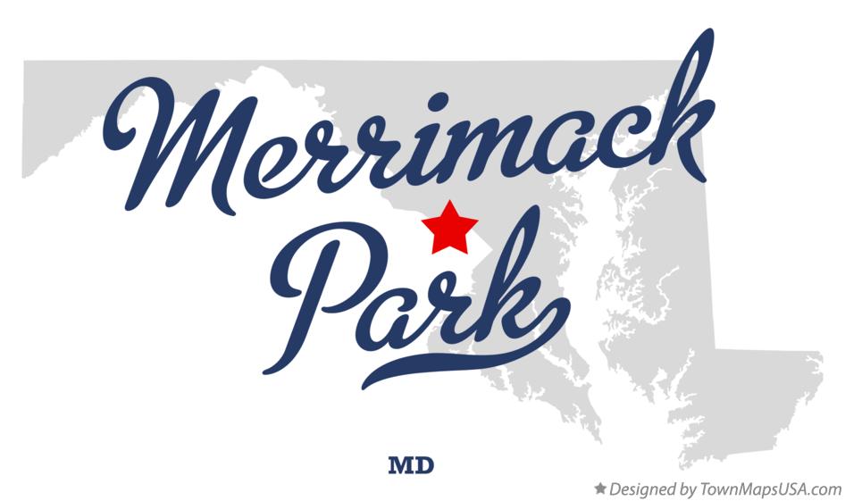 Map of Merrimack Park Maryland MD
