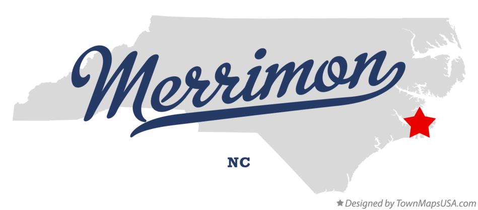 Map of Merrimon North Carolina NC